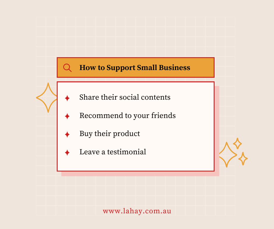 How to support Australian small businesses