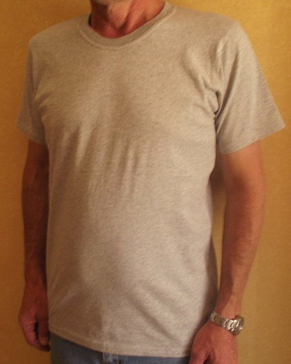 grey marle mens cotton t-shirt