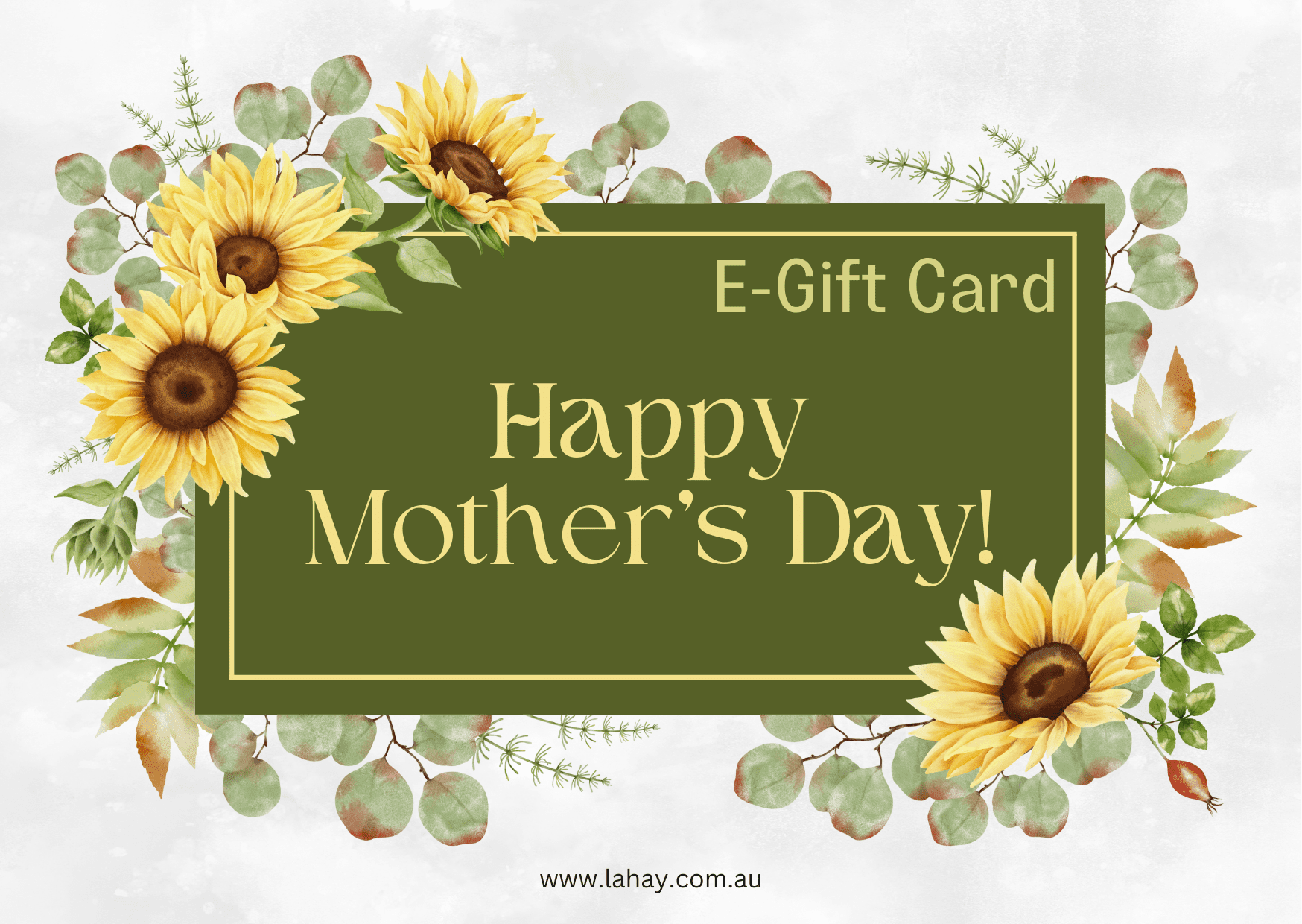 Mother's Day E-Gift Card- Sunflowers