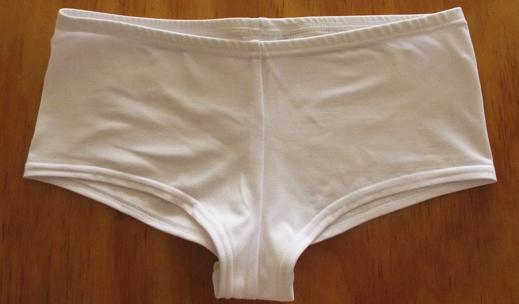 white boyleg undies