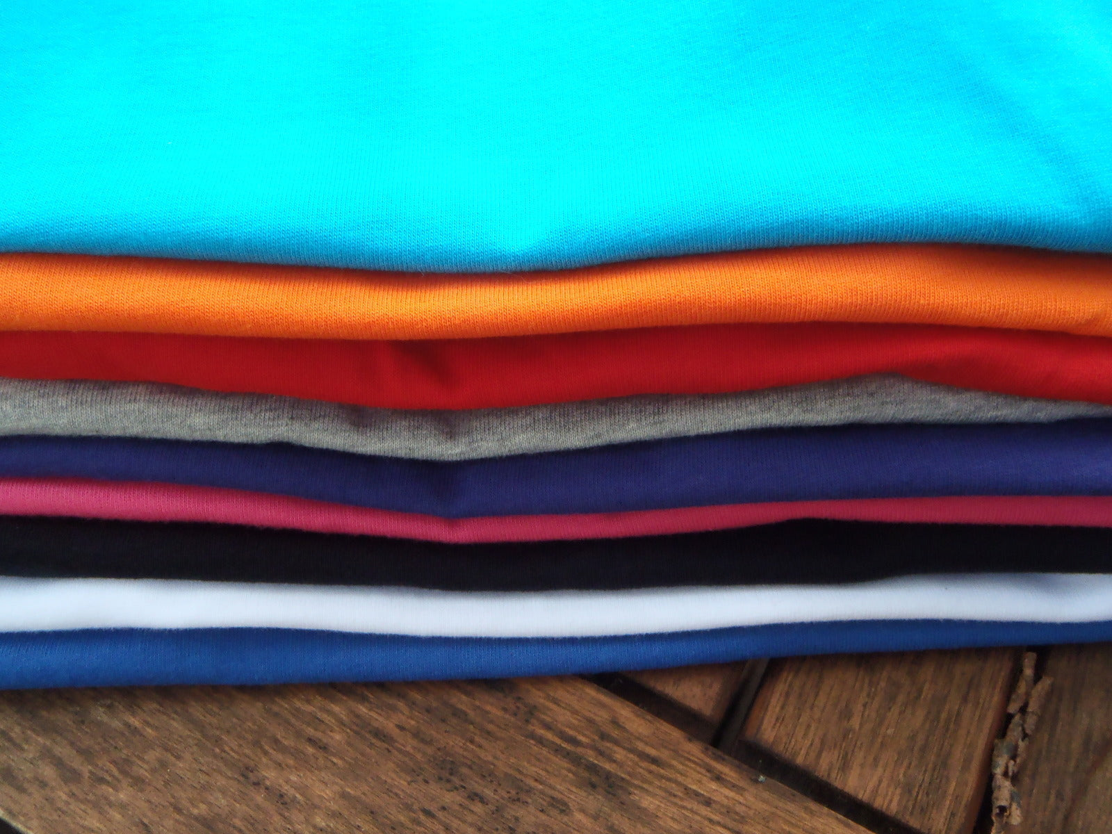 folded Australian made cotton long sleeve t-shirt