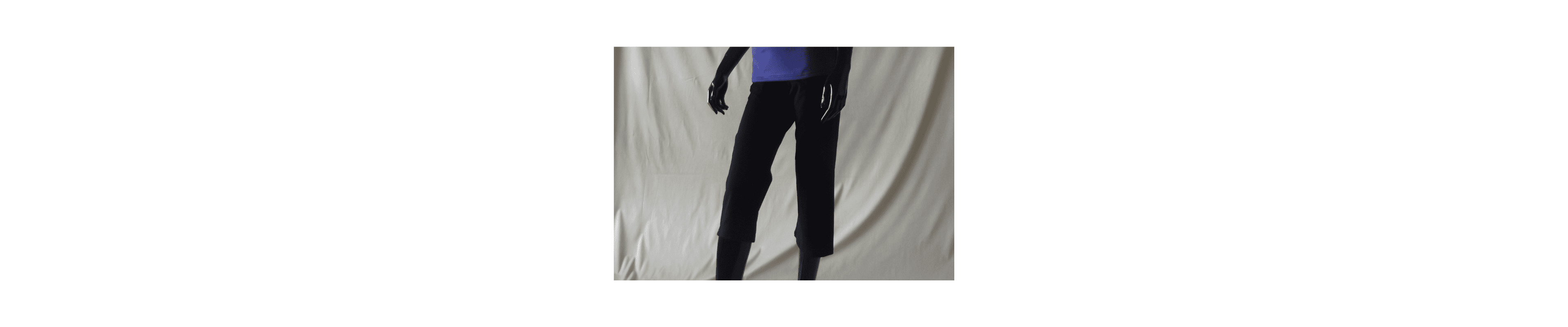 black 3/4 womens cotton spandex yoga pants
