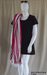 black women's long t-shirt with beach towel