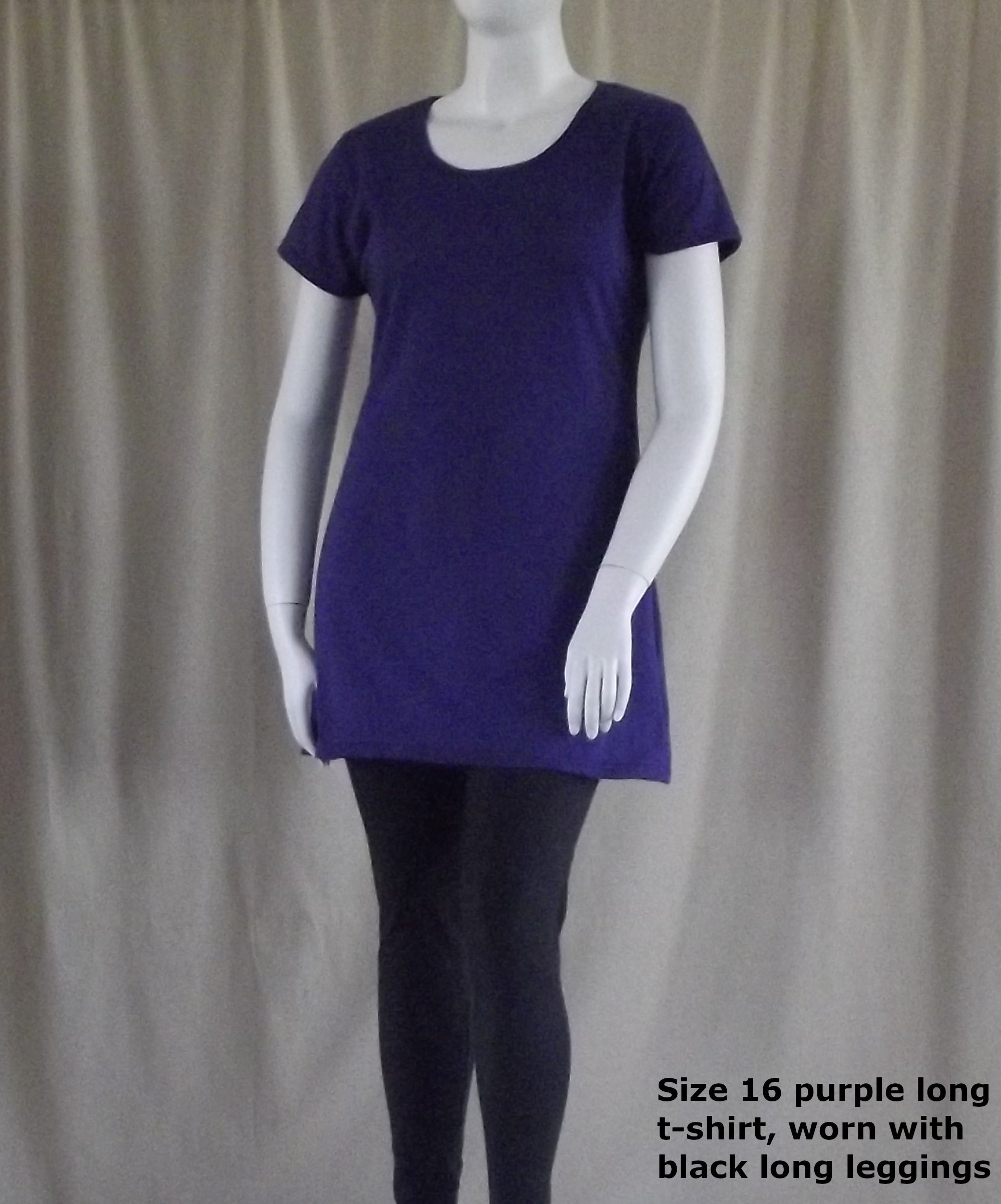 purple long cotton women&