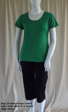 plus size Women's T-shirt in kelly green