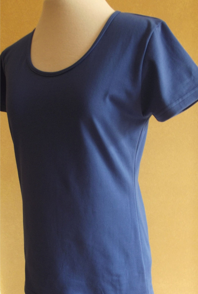 royal blue women's cotton t-shirt