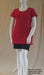 plus size Australian made cotton jersey tunic in red