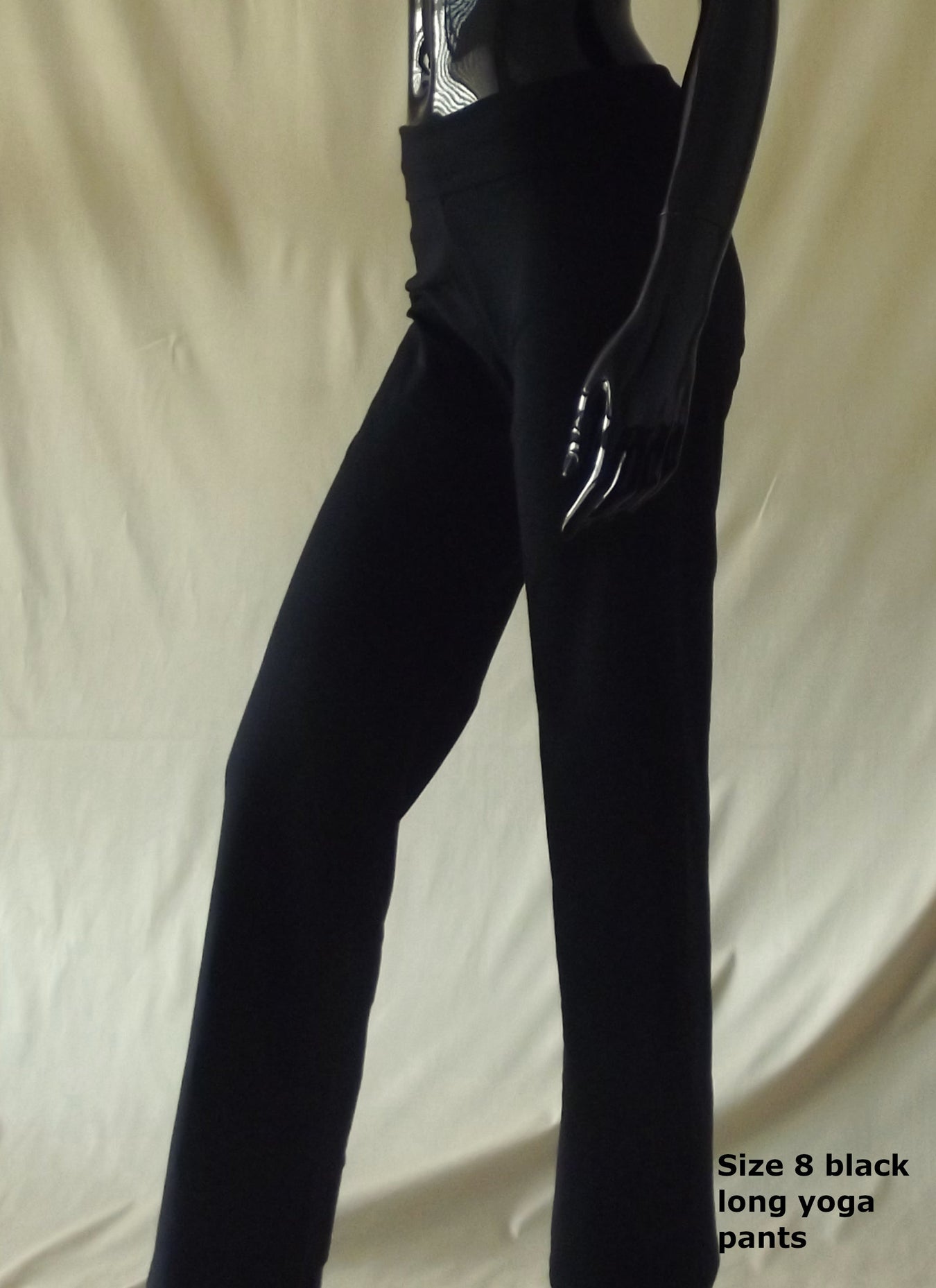 australian made black long yoga pants