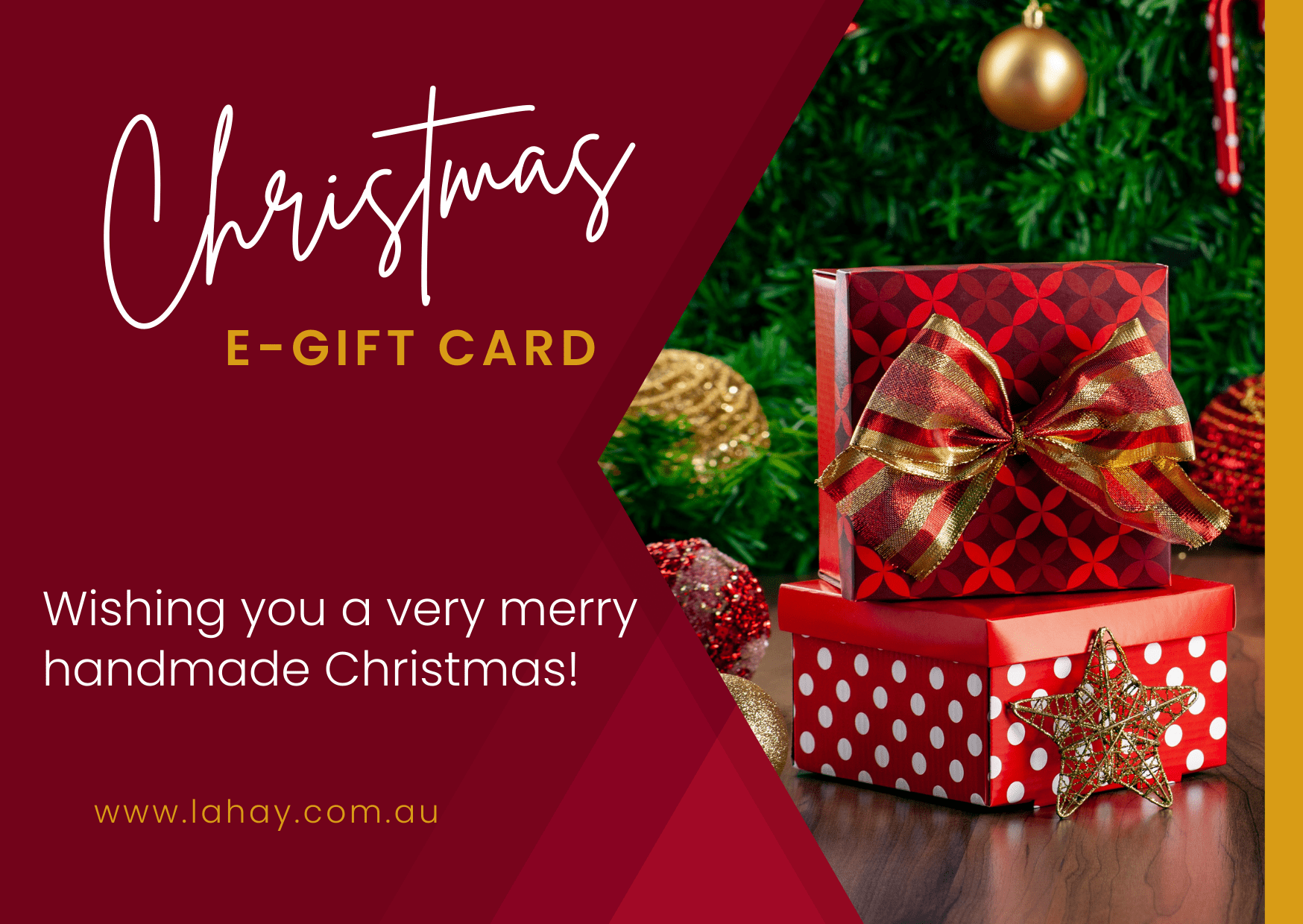 Christmas E-Gift Card- Christmas Boxes