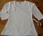 Embroidered Cotton Wrap Top