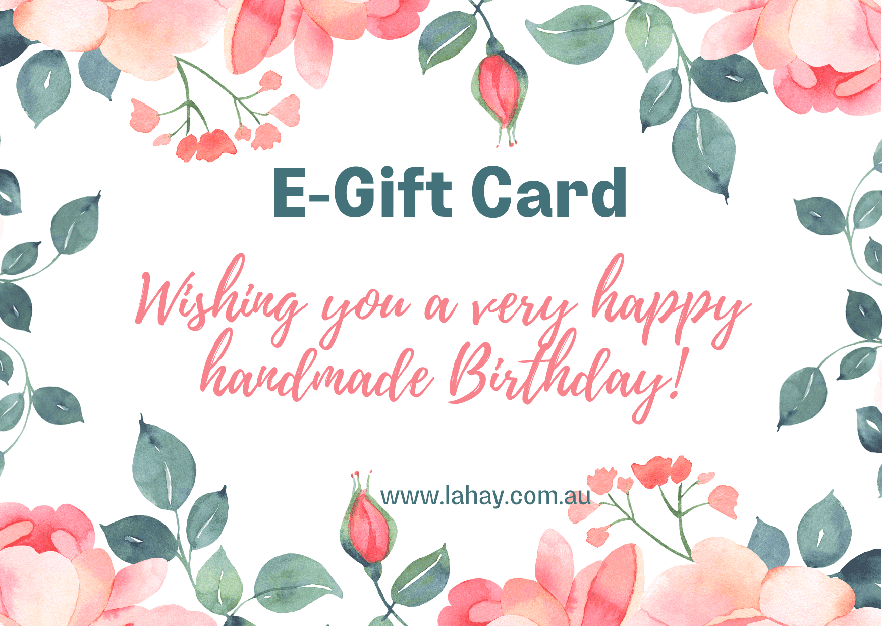 Birthday E-Gift Card- Flowers