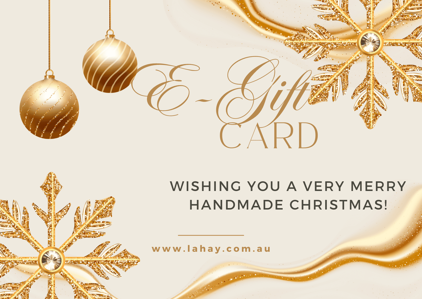 Christmas E-Gift Card- Gold