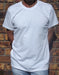 white Men's cotton t-shirt