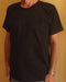 black Men's cotton t-shirt