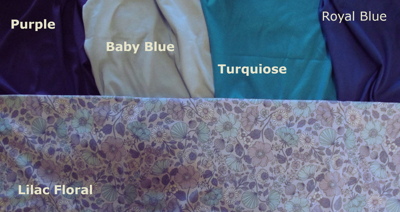 lilac floral colourways