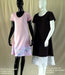 Short Sleeve Dress with Fabric Designer Hem Detail x 2