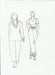 trade sketch of super warm fleecy pants with straight hem or rib