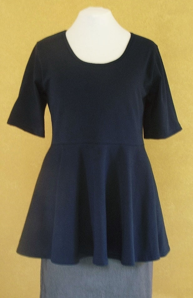 navy Women's swing top