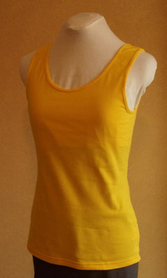 yellow women's cotton singlet