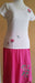 Women's Embroidered T-shirt and Women's Embroidered skirt 